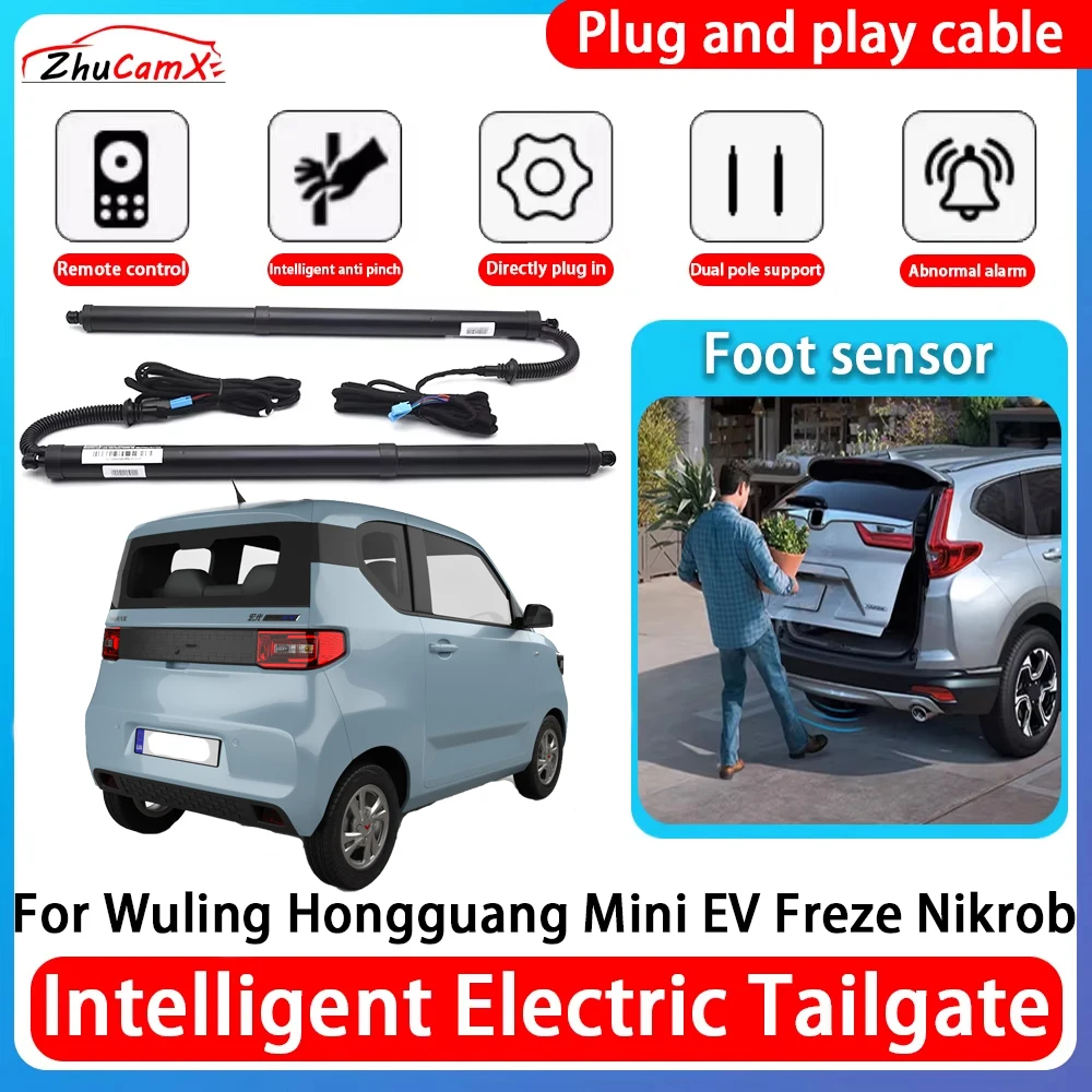 ZhuCamX Car Power Trunk Electric Suction Tailgate Intelligent Tail Gate Lift Strut For Wuling Hongguang Mini EV Freze Nikrob