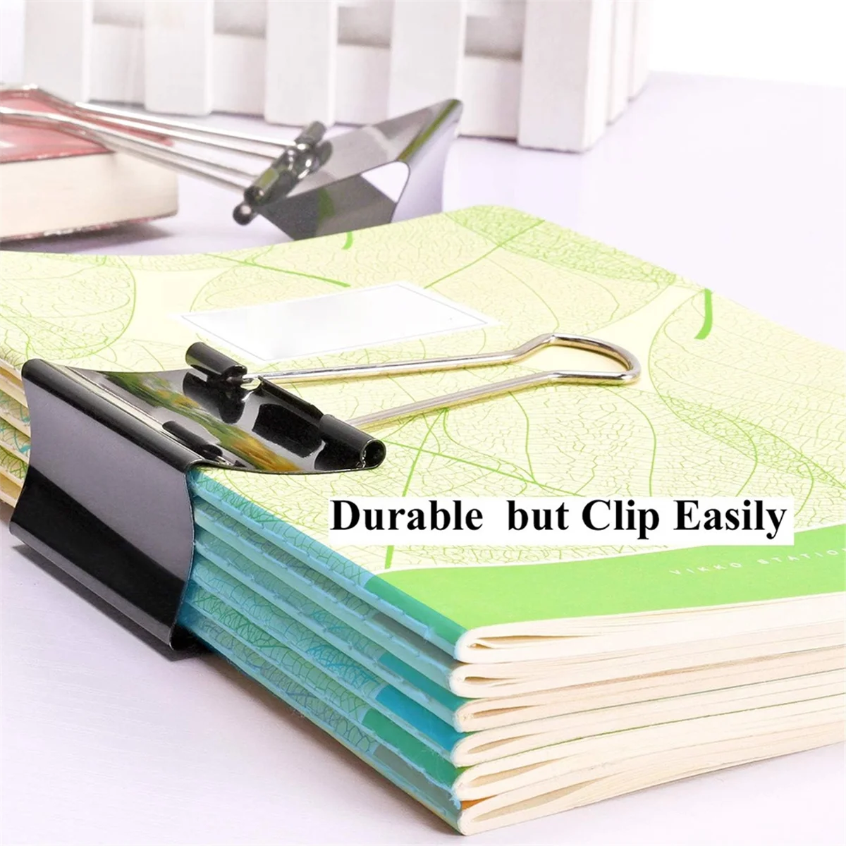 Popular Extra Large Binder Thickened File Folder and Drawing Board Clip 2.4 Inches (Approximately 6.1 Cm) 8 Pieces
