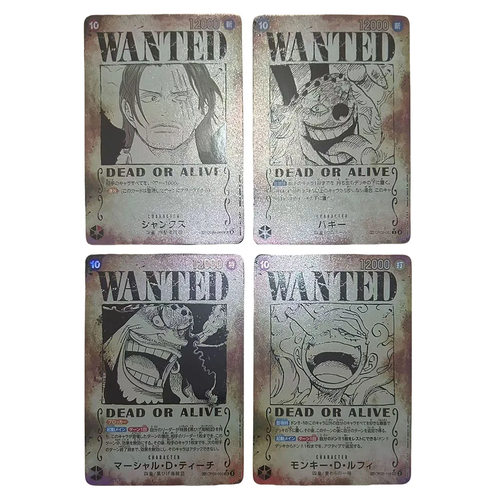 Anime One Piece DIY ACG Teach Shanks Buggy Premium Flash Card Sexy Boy Games Toys Collectible Cards Christmas Birthday Gifts