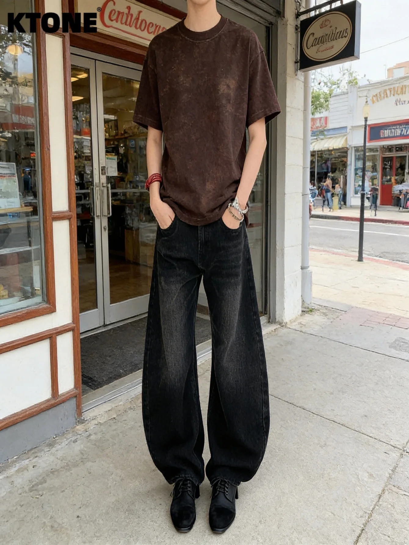 

Y2K Jeans Unisex Black Baggy Denim Streetwear Drip For Dating No accessories or belts included