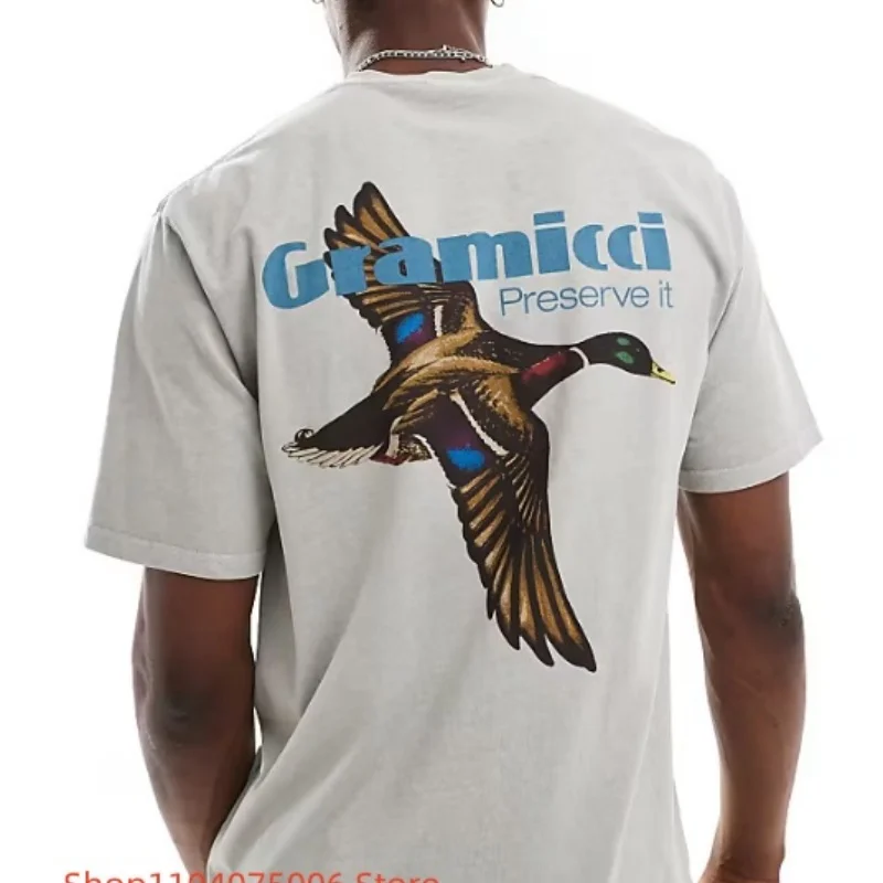 Gramicci T-Shirt Men Women Casual Cotton Comfortable Streetwear Outdoor Tee Summer Loose Fit Breathable