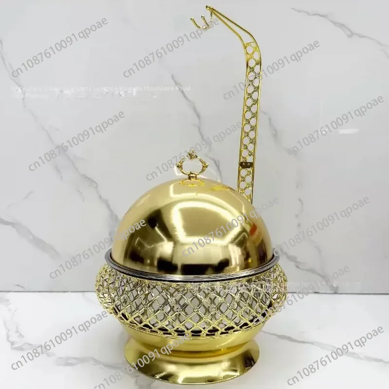 Stainless Steel Hanging Stove Light Luxury European Food Heating Container Buffet Stove