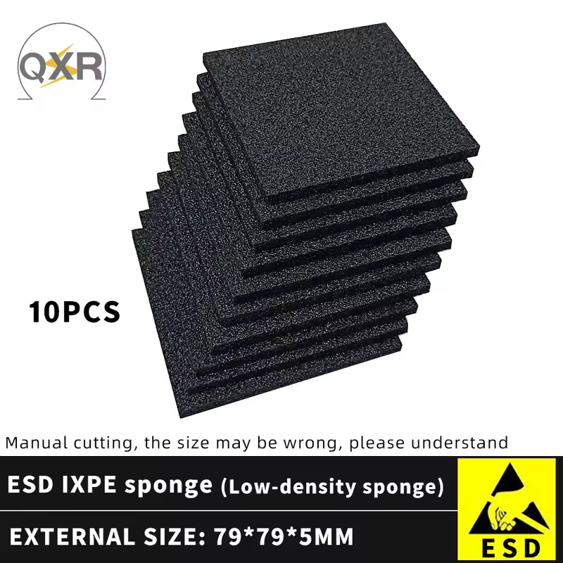 79X79MM black ESD low density IXPE sponge PCB board repair mat Solder stand mat semiconductor IC chip storage board - Image 9
