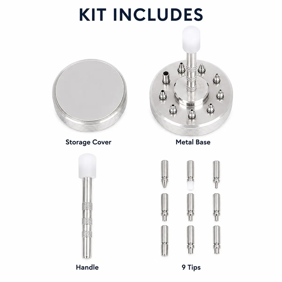 11·11COUPON Watch Hands Fitting Setting Presser Pusher Setter with 9 Accessory Watch Needle Holder Watch Repair Tool Watchmakers