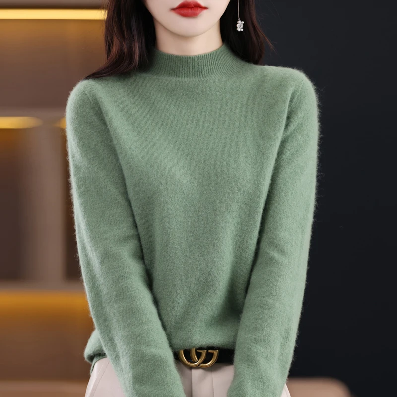 Cashmere Sweater Female 100% Merino Wool Winter Women Knitted Femme Pullover Top Winter Warm Women\'s 2024 New