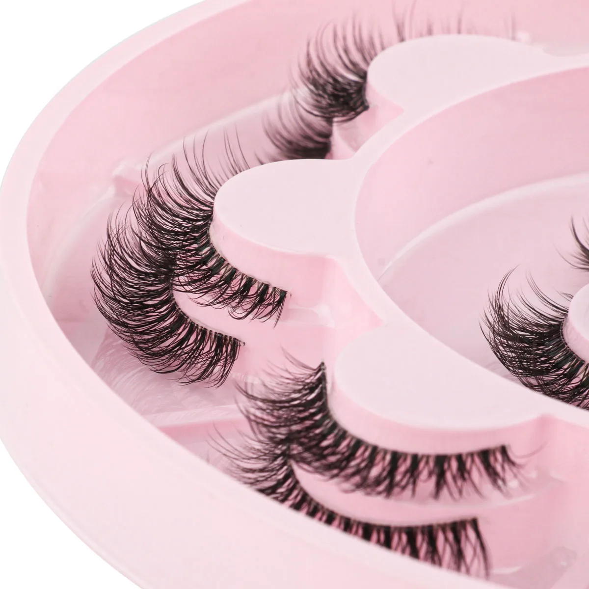 Lanjinglin 3/11 par naturalnych 3D sztuczne rzęsy puszyste sztuczne rzęsy zestaw do makeupu rzęsy z norek sztuczne rzęsy maquiagem