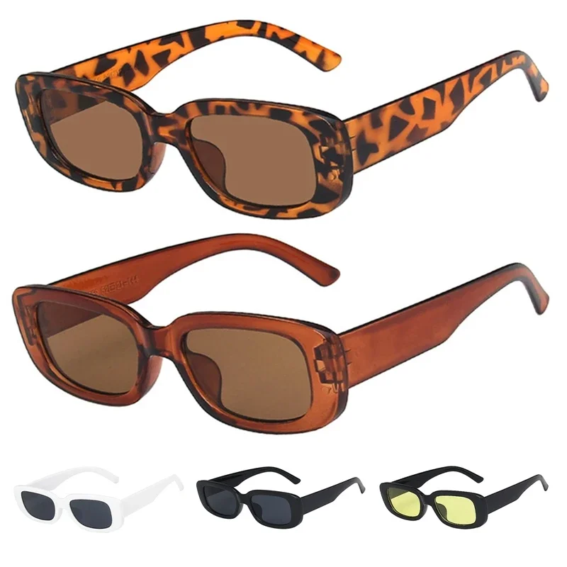 Leopard Fashion Retro Square Sunglasses for Women - Anti-UV Cycling Eyewear