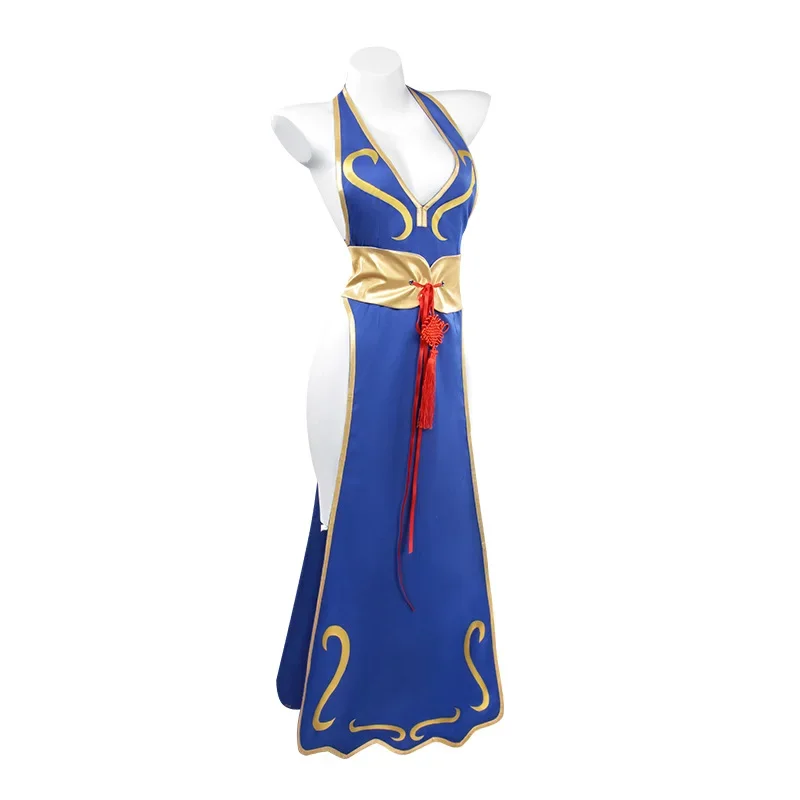 Chun Li Cosplay Costumes Anime Game Cosplay Costume Chi-pao Dress Outfit Women Feamle Ladies Halloween Party Role Play Clothing