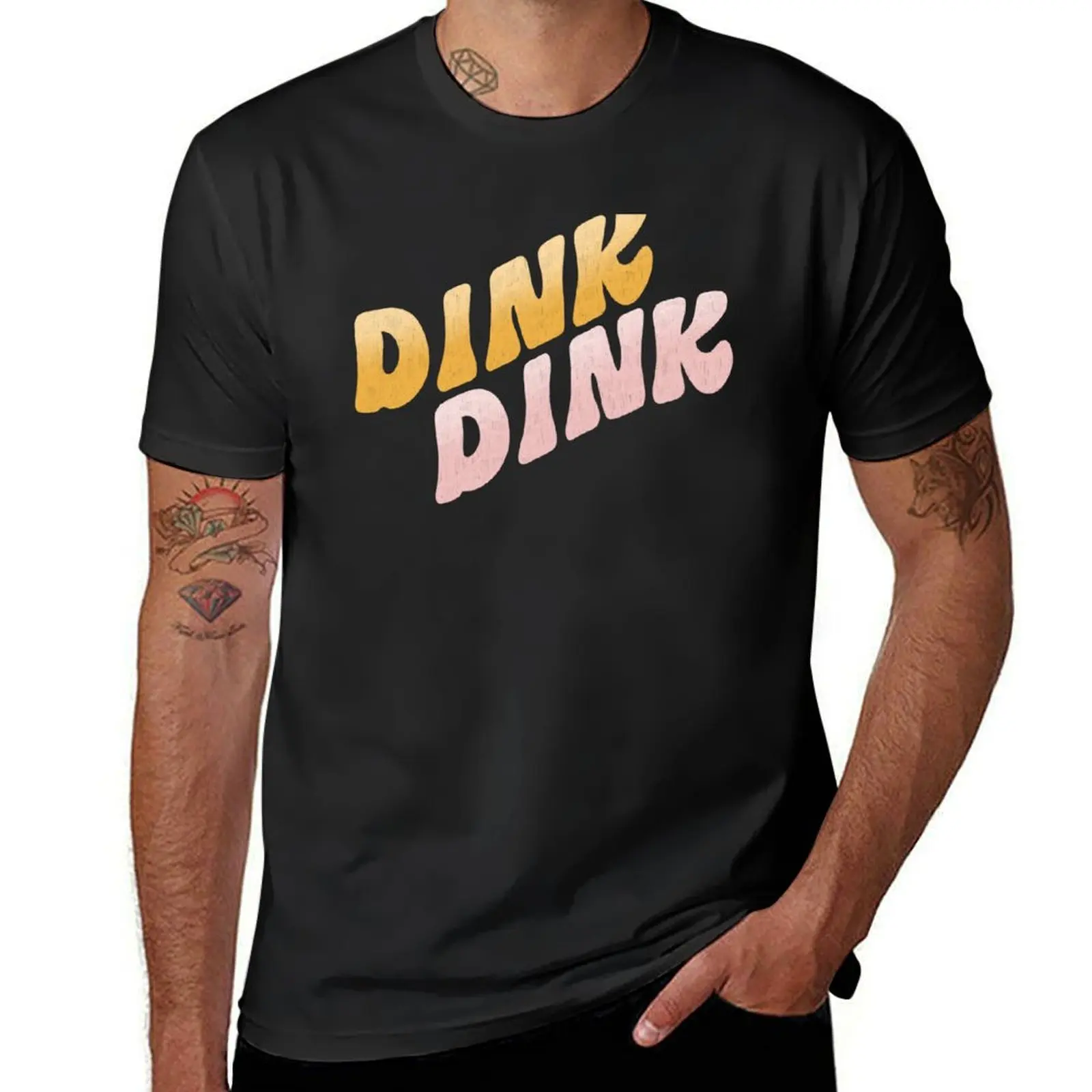 DINK DINK T-Shirt blacks heavyweights oversized t shirts for men