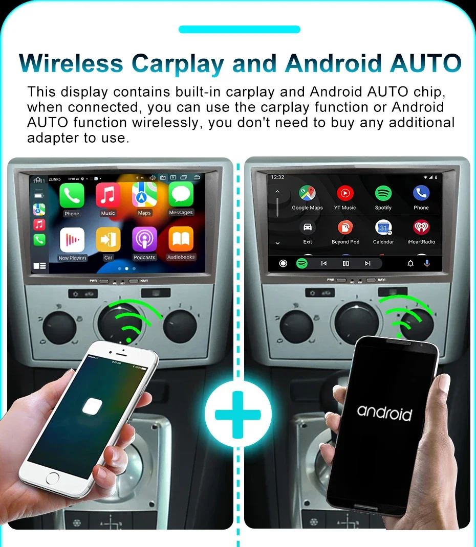 Autoradio Multimedia für Opel Astra H J Vectra Vauxhall Antara Zafira Corsa C D Vivaro Meriva Veda Wireless CarPlay Android Auto – Detail 9