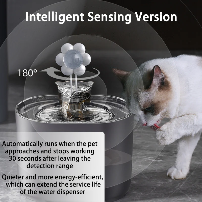 Cat Water Fountain Auto Filter USB Electric Mute Cats Dog Drinker Bowl Recirculate Filtring Drinker for Cats Pet Water Dispenser