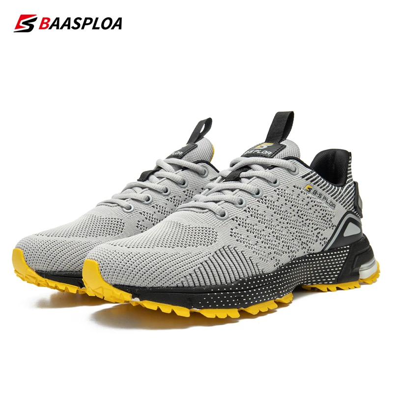 Baasploa, zapatillas para correr para hombre, marca Original, zapatillas informales para escalar y senderismo, moda para exteriores, antideslizantes, resistentes al desgaste