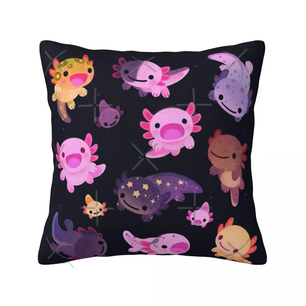 Happy Axolotl Pillowcase Cushions Cover Room Decorating Items Pillow Case Pillow Cover