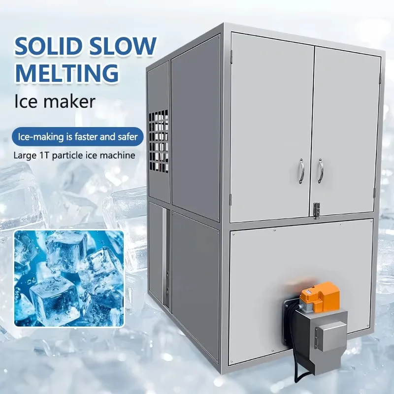 Customized Industrial Ice Cube Making Machine Automatic Ice Block Maker 1000kg Manufacturing Plant Ice Machines