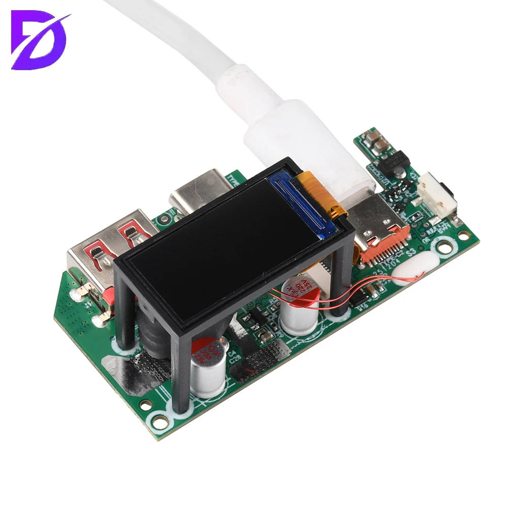 45W Fast Charging Module with TFT Display PD QC Compatible for Power Bank DIY Projects High Efficiency Safety Protection
