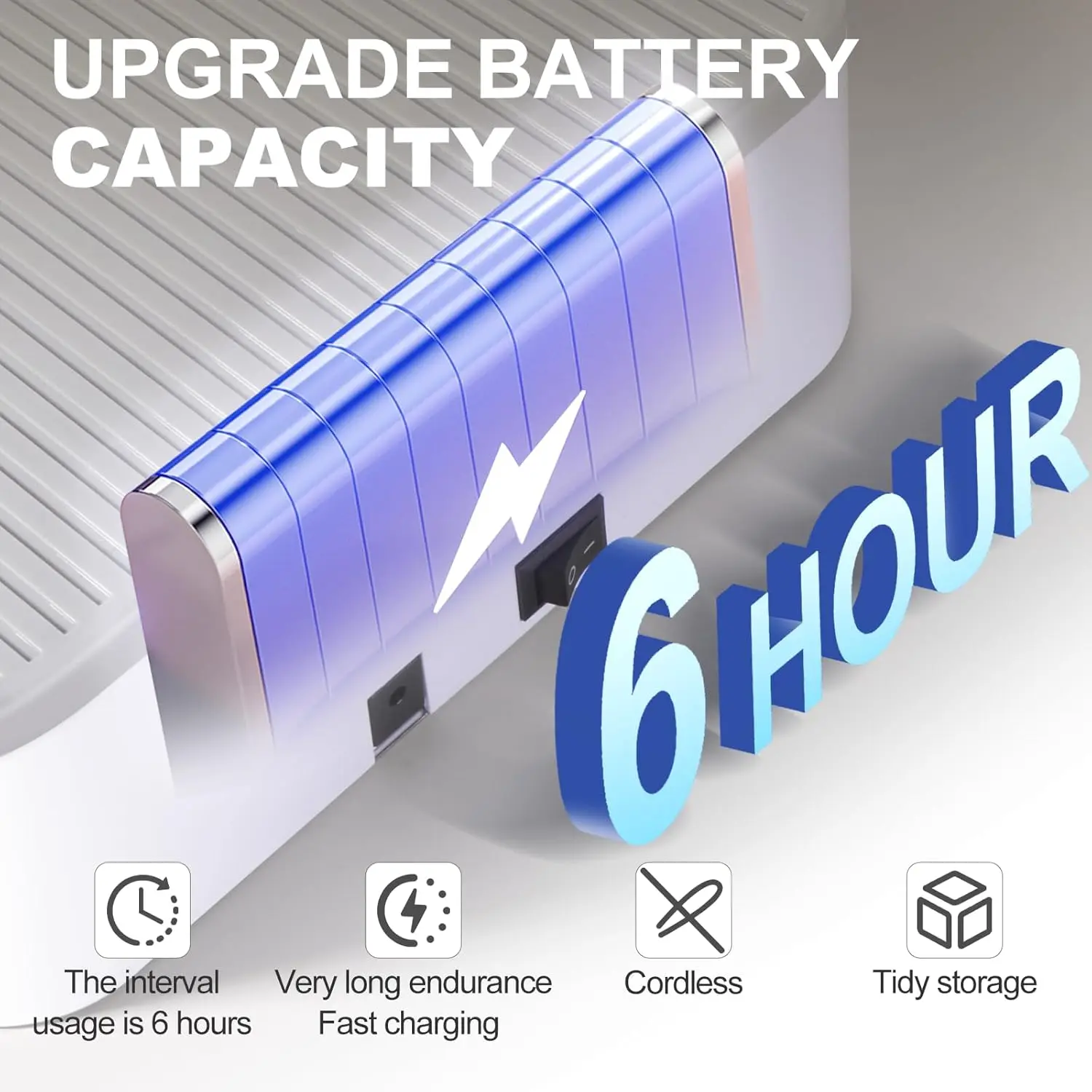 UV LED ネイルランプ 120W、ノブ付き高速硬化ジェルネイルドライヤー、コードレス、グレー