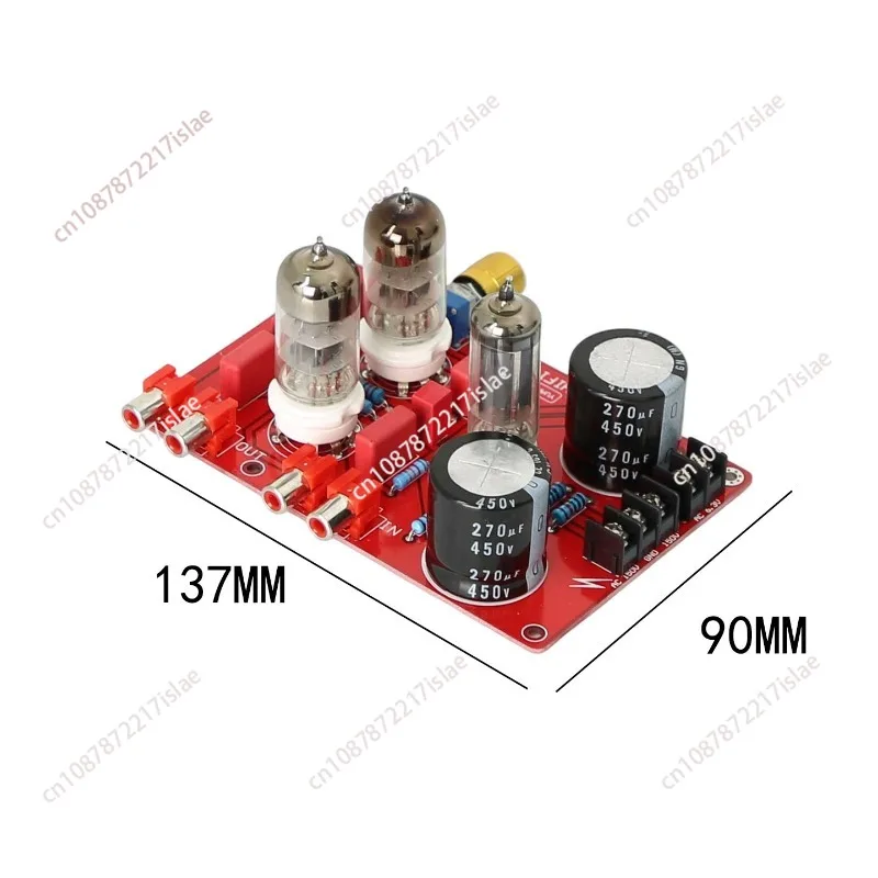 Amp board   Capacitance and 6N3 tube*2pcs/6N3 tube pre-amplifier board