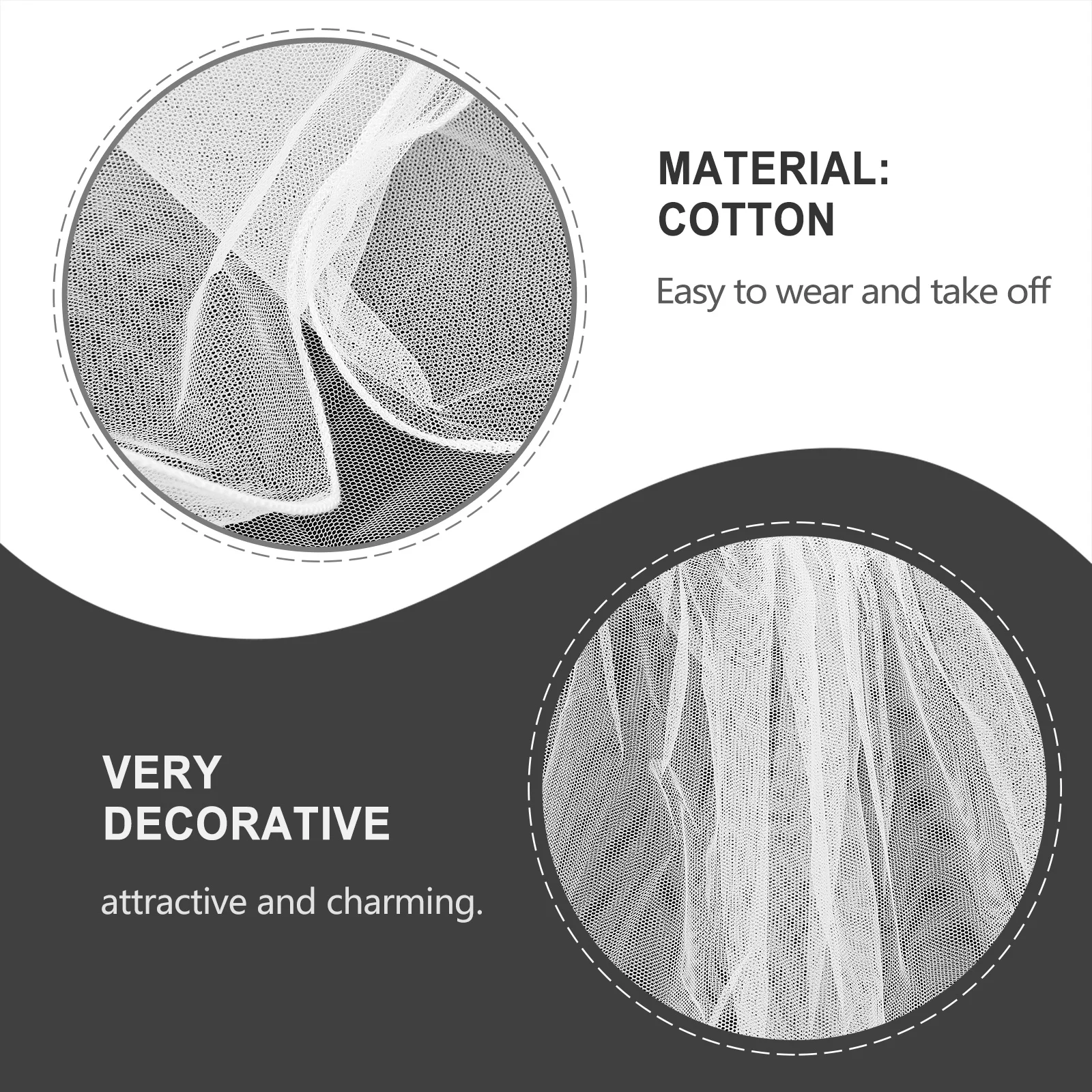 

Kids Wedding Veil Delicate Soft Comfortable Bridal Hair Veil Decorative Child Wedding Accessory Perfect for Photos