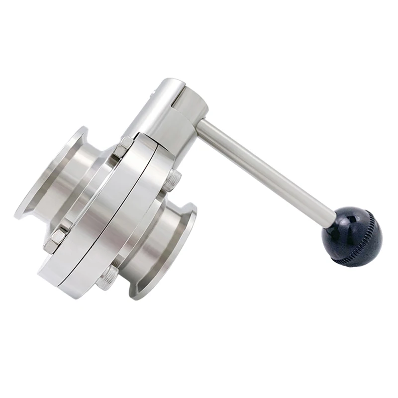 OD38 mm Sanitär-Absperrklappe, Edelstahl 316, PTFE-Dichtung, Tri-Clamp 50,5 mm, für selbstgebrautes Bier, Milchprodukte – Detail 9