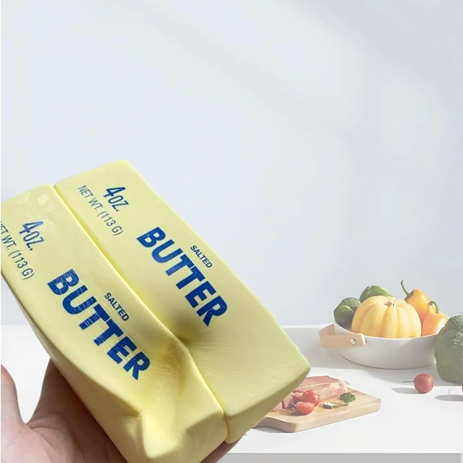 New Butter Stick Squishy Toy Slow Rising Squeeze Toy Butter Bar Brick Squishy Fidget Toy Anti Stress Release Hand Relax Gift Toy