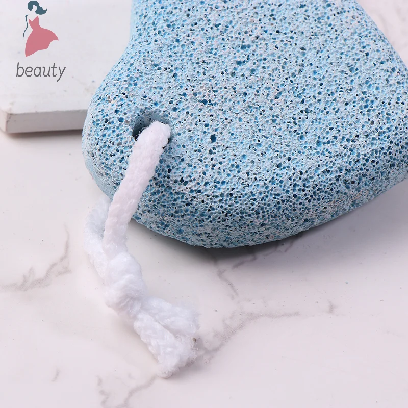 Exfoliate Feet Pedicure Handle Pumice Stone Scraper Foot File Dead Hard Rough Dry Skin Scrub Callus Remover Manual Cracked Heels