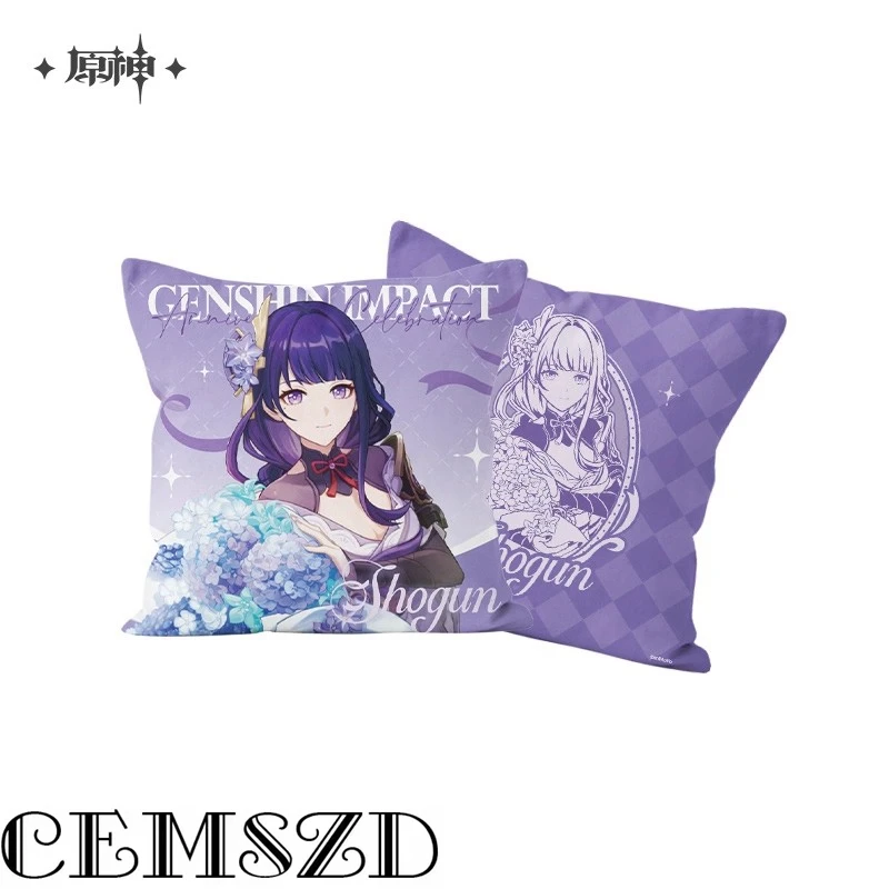 [Genuine] Game Genshin Impact Furina ZhongLi Cosplay Sofa Ornament Anime Cartoon Character Pillow Halloween Gift Accessories