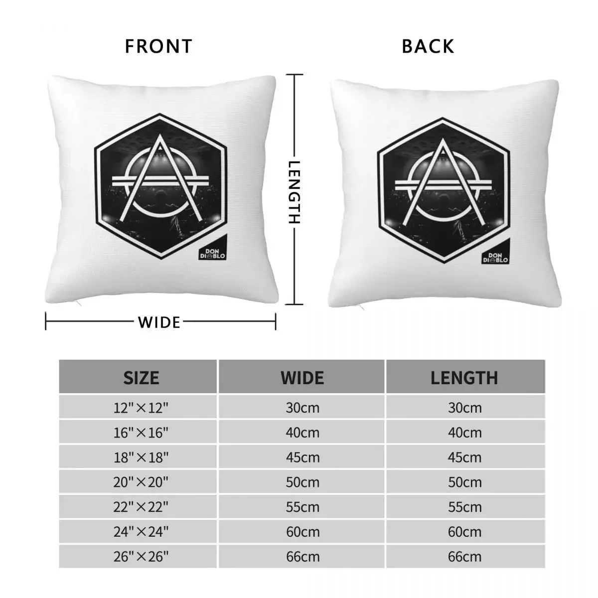 Don Diablo Square Pillowcase Pillow Cover Polyester Cushion Zip Decorative Comfort Throw Pillow for Home Car