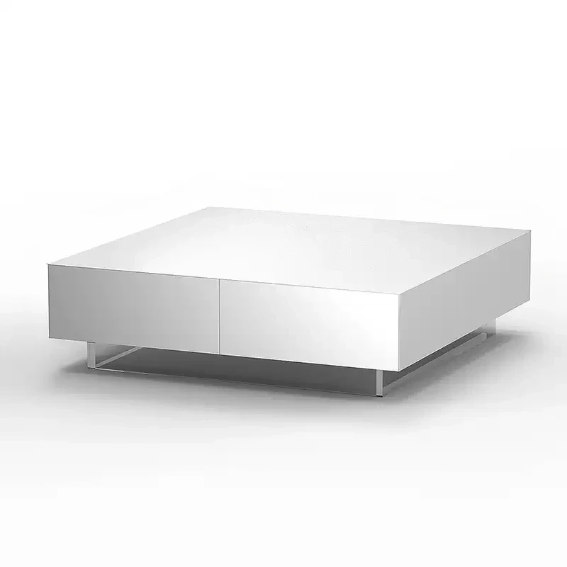 

Modern Light Luxury Simple Acrylic Tea Table Living Room New Home High-Grade Cream Style Minimalist High-End Retractable Table