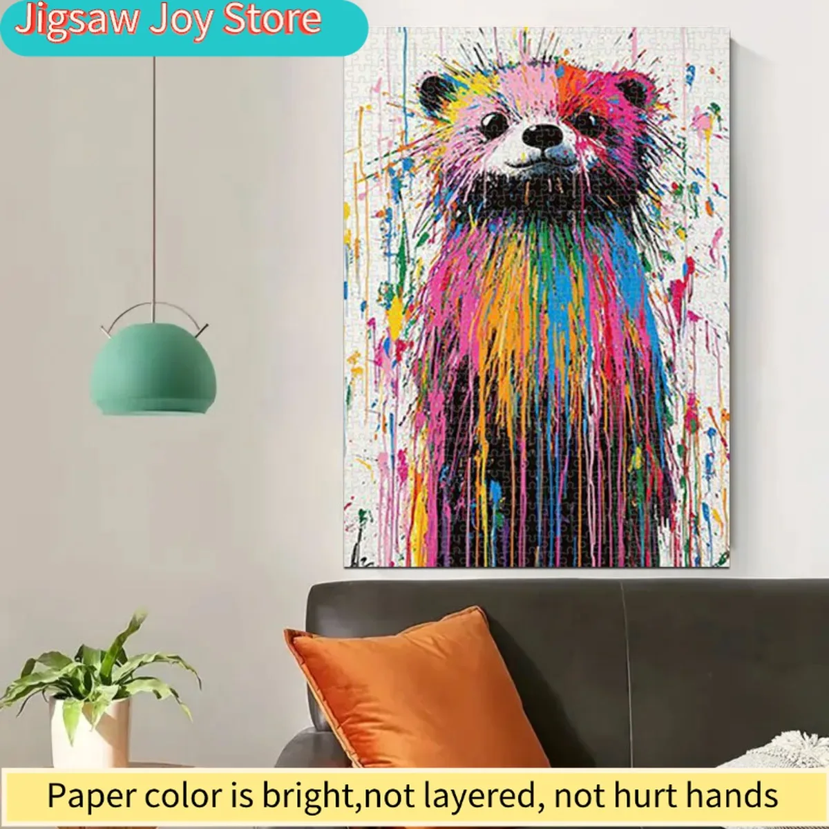 1.000 stuks Levendige Multicolor Otter Puzzle - Duurzaam Karton, Eenvoudig te Monteren, Perfect voor Volwassenen & Familie Spelavonden, Feest