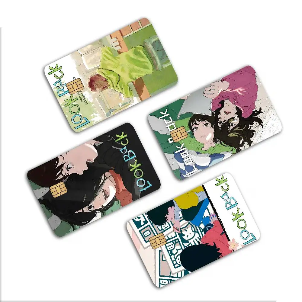 Anime Look Back Anime Cartoon Sticker Film Skin for Credit Card Debit Bank Bus Card