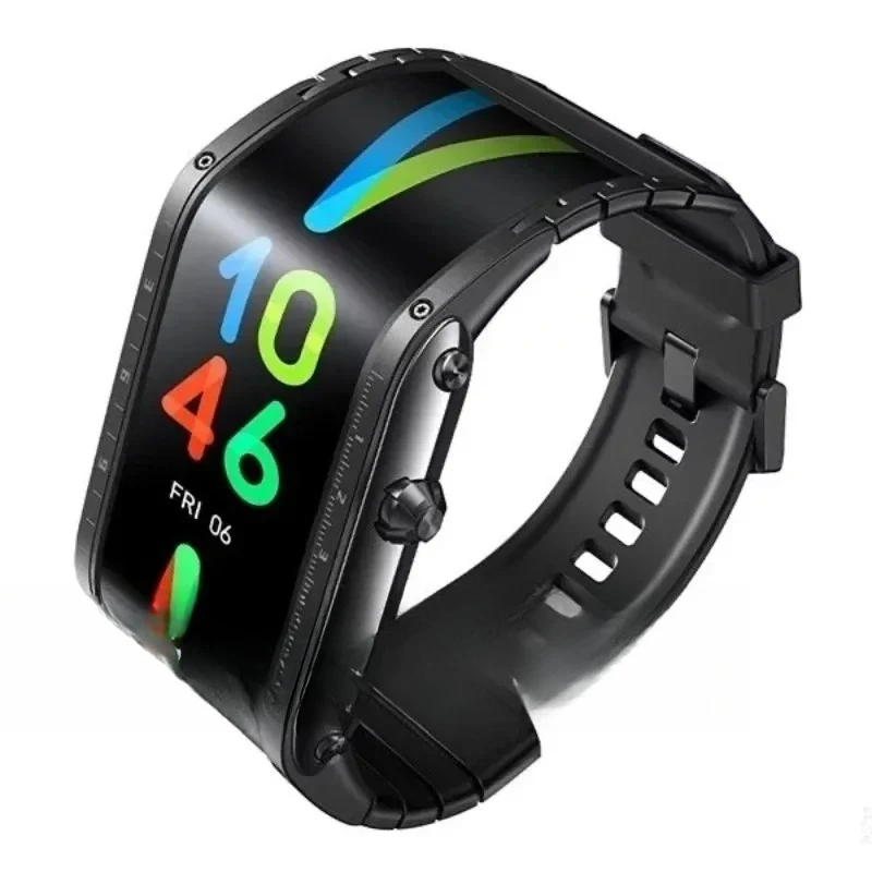 Alpha SmartWatch Flexible Display 4G Internet Phone Heart Rate Detection GPS Positioning Bluetooth Watch Men Women Watch