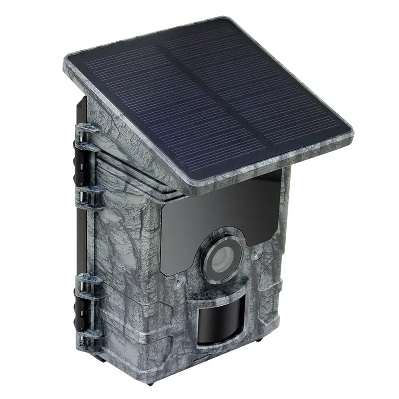 

Solar Powered Night Vision Trail Camera 4K 30MP Hunting Cameras for Outdoor Wildlife Motion Detection WiFi APP Monitoring Cam