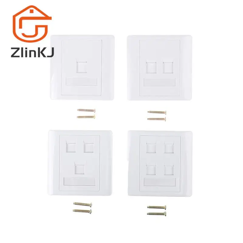 86 타입 컴퓨터 소켓 패널, CAT5E 네트워크 모듈, RJ45 케이블 인터페이스 콘센트 벽, 소매 패키지 없음, 1 세트