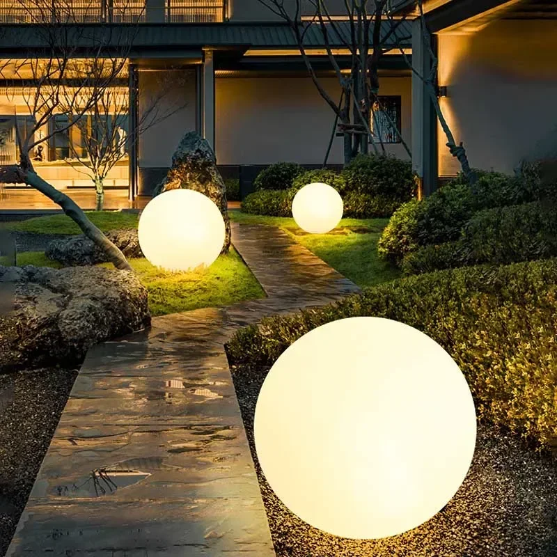 LED Ball Light Solar Lamp Outdoor Lawn Lamp USB Charging Luminous Ball Pool Bedroom Table Party Garden Lighting Remote Control