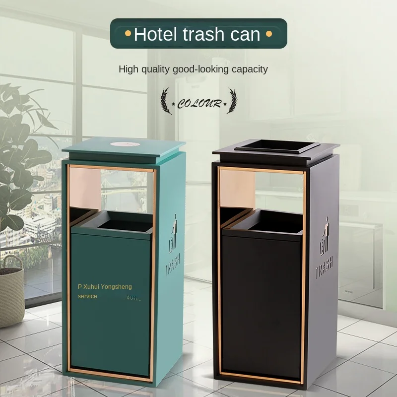 YY with Ashtray Customized Color Classification Large Shopping Mall Indoor Garbage Bin