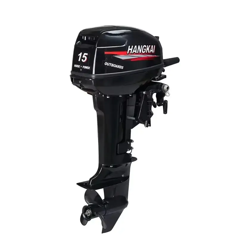 

HANGKAI Short Shaft 2 Stroke 15HP Outboard Motors Stand Marine Engines Inboard Fishing Boat For Sale