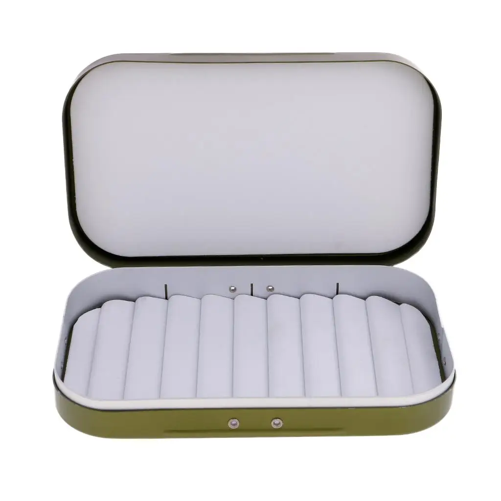 Aluminum Alloy Fly Box Fly Fishing Box Slit Foam Insert Flies Jigs Hooks Lures Case Waterproof Fly Box