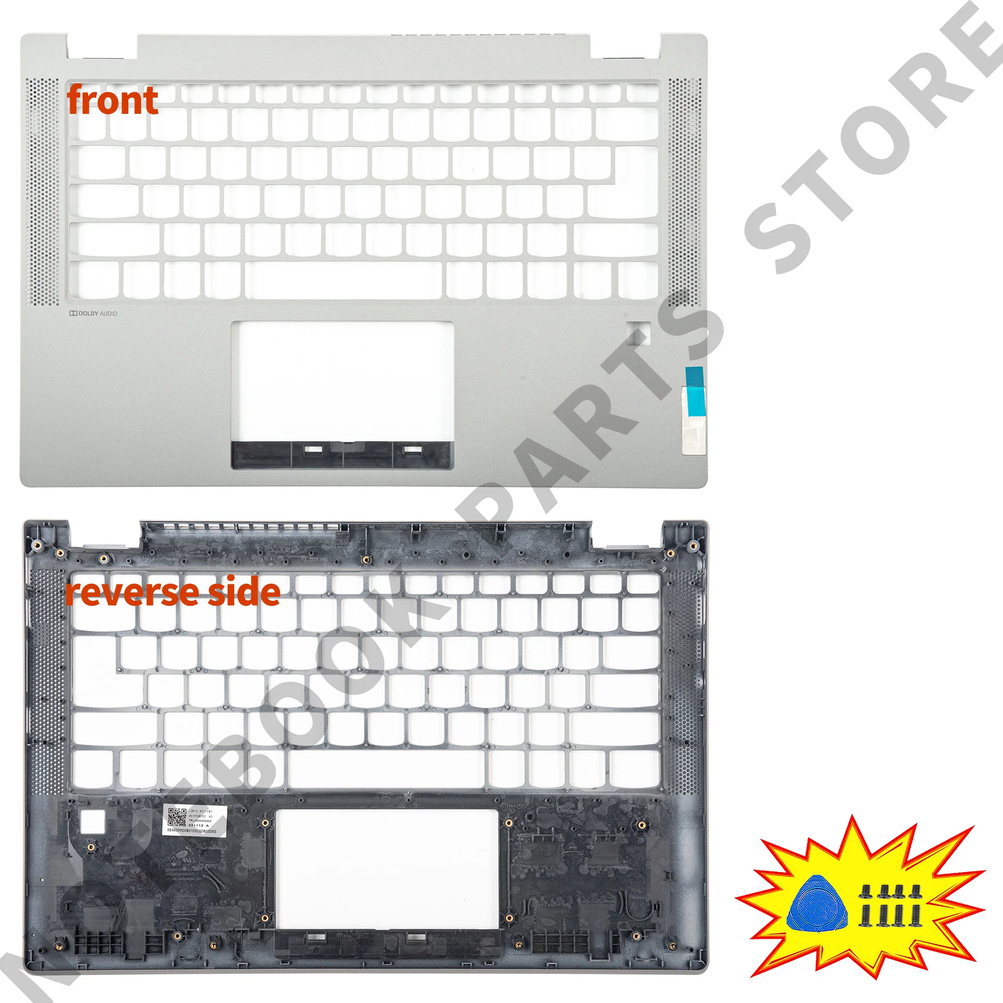 

NEW Parts For Ideapad Flex 5-14ARE05 14ITL05 14ALC05 5-14IIL05 Palmrest IUPPER COVER Replace plastic SILVER/GRAY