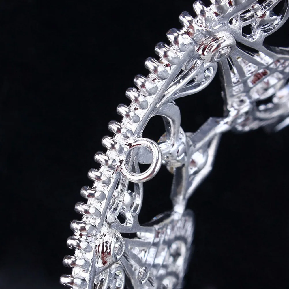 

Elegant Crown for Women Silver Crystal Tiaras Wedding Birthday Party Accessories Clear Jewelry Birthday Decoration