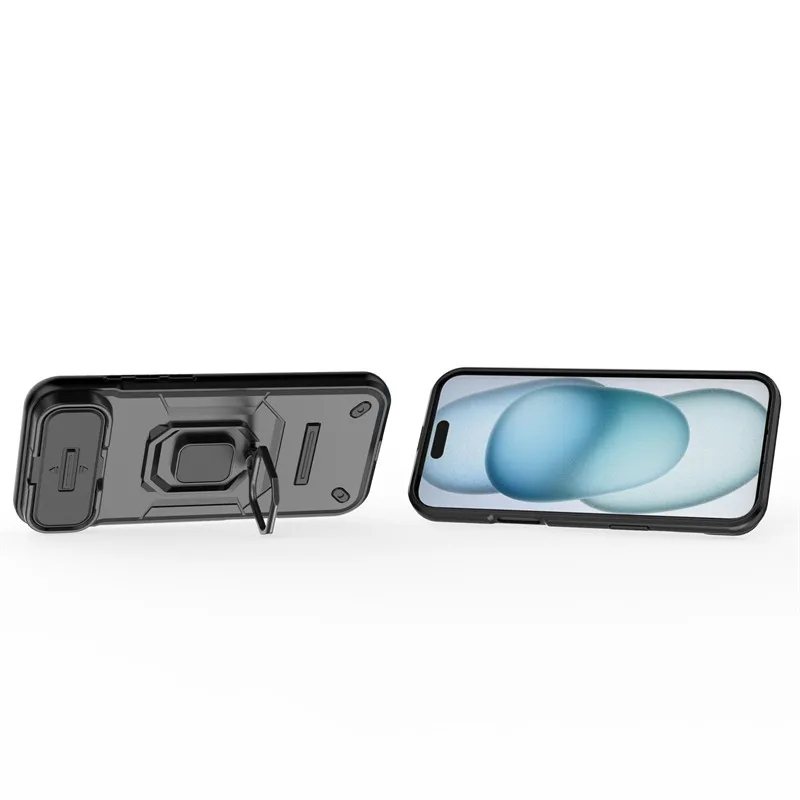 Voor iPhone 17 Air Case Slide Camera Telefoonhoesje Voor iPhone 17 Air iPhone 17 Pro Max Cover Armor PC Schokbestendige achterkant Cases