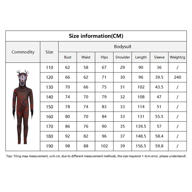 الأولاد ليلة الهالوين تأثيري ازياء 99 بذلة الغابات الغزلان الرعب لعبة مخيفة الحيوان دعوى مناسبة عيد الميلاد الملابس ارتداءها #6