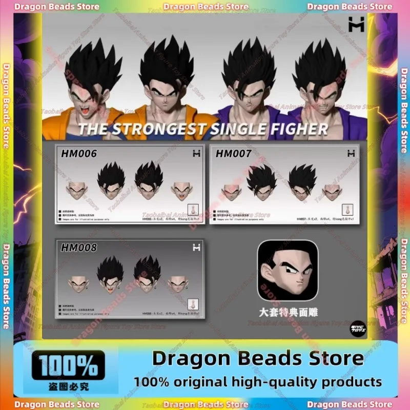 

HM HM006-08 Shenfen Blu-haired Rice 1/12 Doll Head Sculpture Accessories Pack Insufficient Body Gift Collection