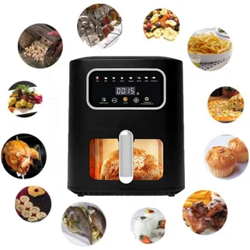 Image Factory Price Air Fryer Multifunctional Visual Air Fryer 10L Smart Oil Free French Fries Machine Factory