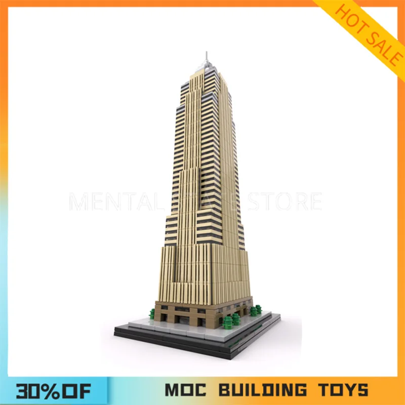 NEW 1494PCS Customized MOC Key Tower Cleveland Building Blocks Technology Bricks Creative Assembly Education Toys Holiday Gifts