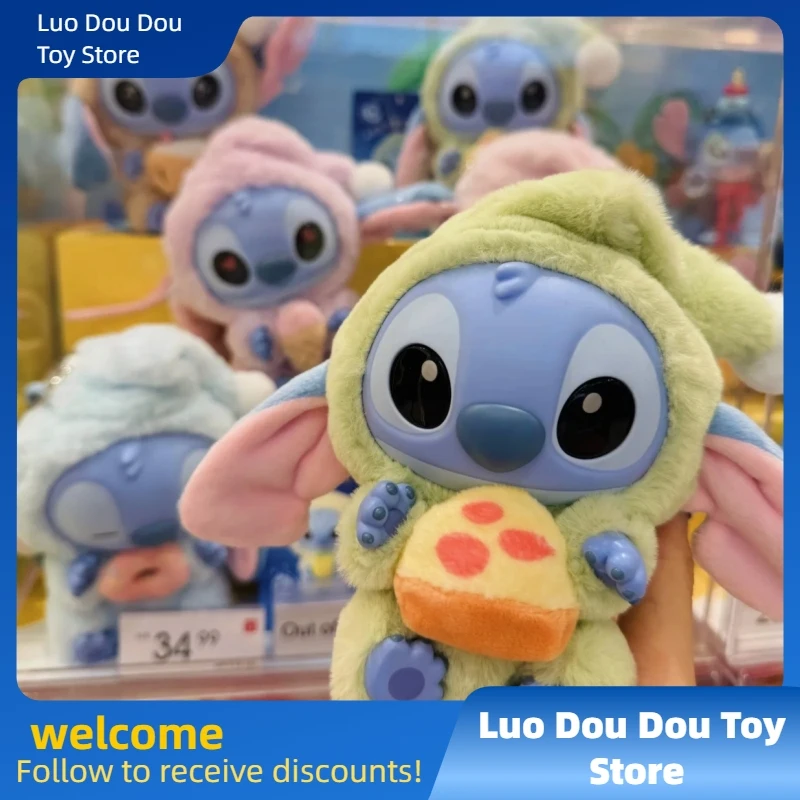 

2025 Disney Stitch Eat Some Thing Before Sleep Series Vinyl Kawaii Blind Box Bag Pendant Cute Doll Mystery Box Toy Adult Gift