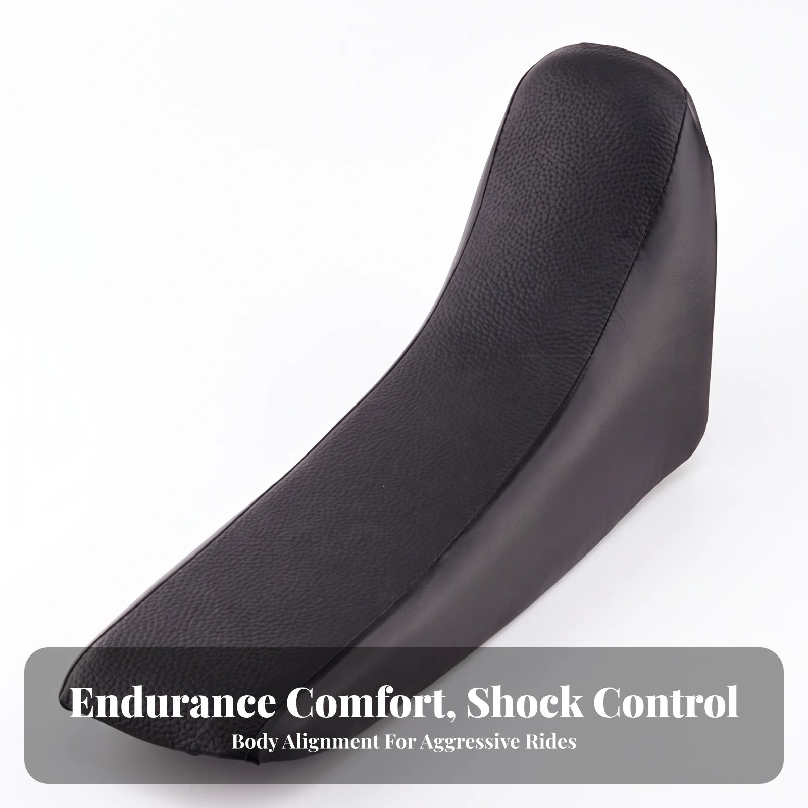 Dirt Bike Seat with Sponge Filling Faux-Leather off-Road Motorcycle Seat Supportive Anti-Slip for Riders, Trail Riding