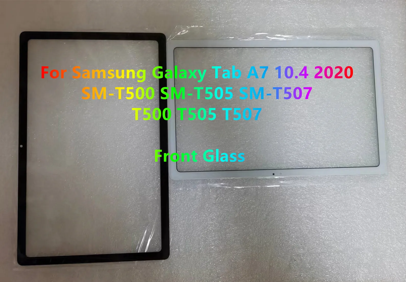 New For Samsung Galaxy Tab A7 10.4 2020 SM-T500 SM-T505 SM-T507 T505 T507 T500 Touch Screen Front Glass With Laminated OCA Glue