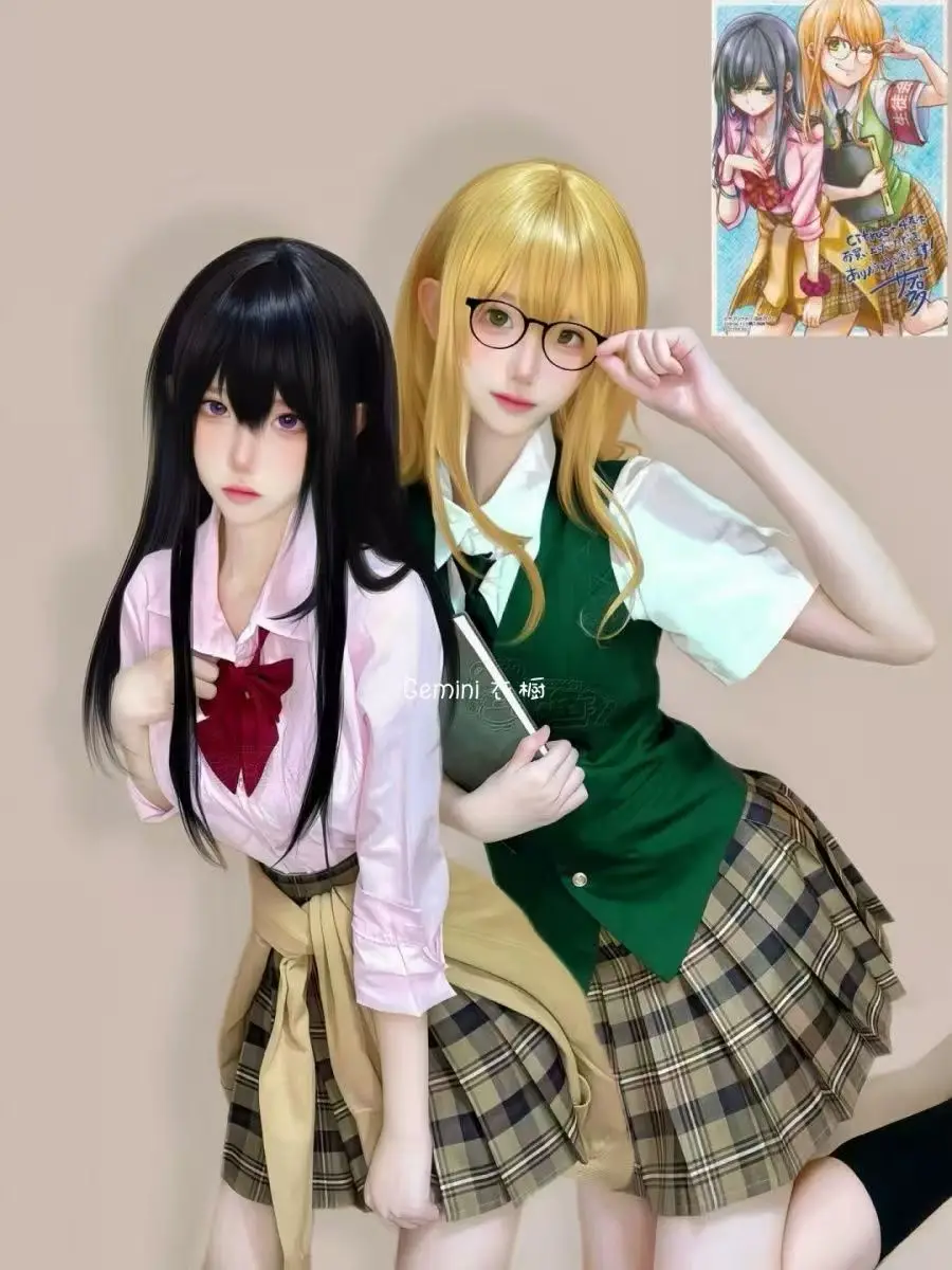 

Citrus Aroma of Citrus Cosplay Costume Yuzu Aihara Set Pleated Skirt Pink Shirt Versatile Outfit