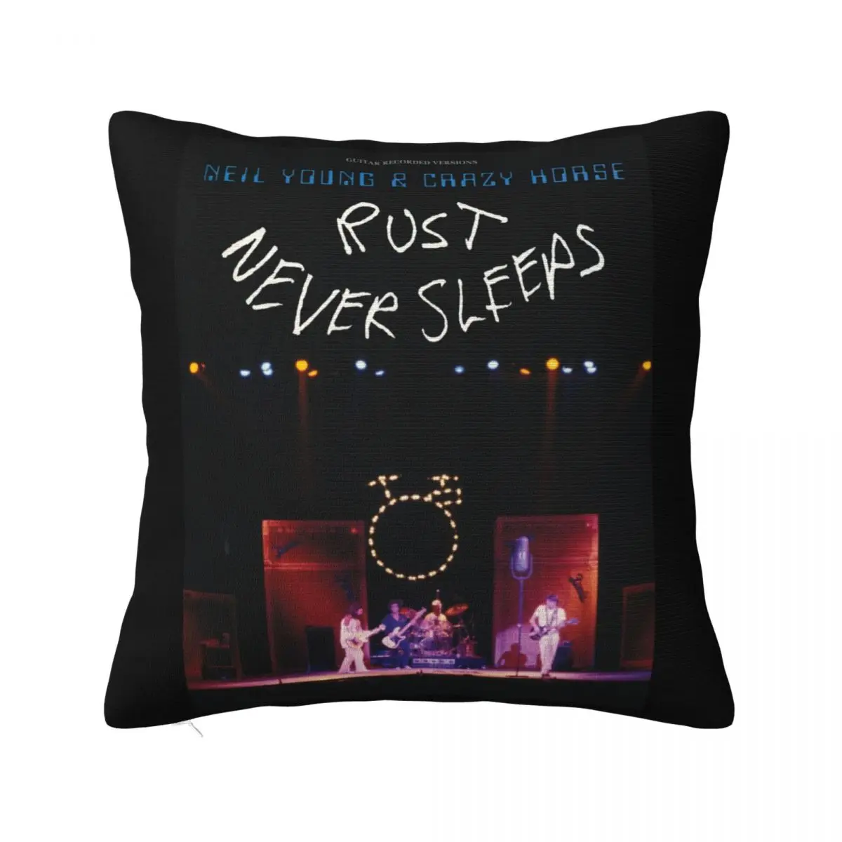 Neil Young And Crazy Horse Rust Never Sleeps Small Medium Large Or Xl Hipster Pillow Case