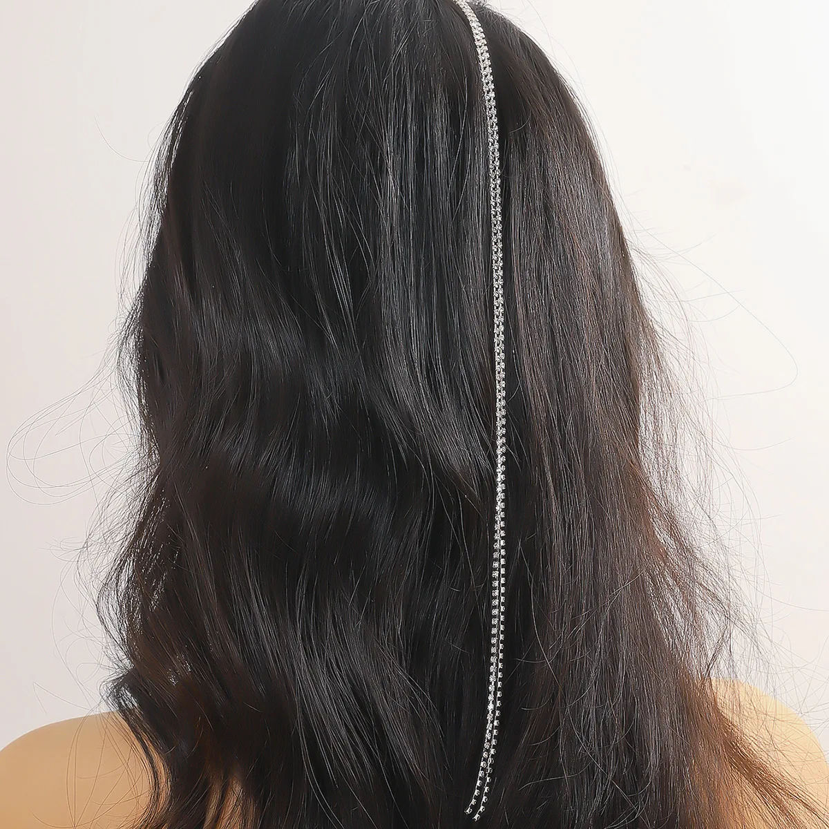 New Hairpin Minimalist Tassel Crystal Long Chain Trendy Hair Accessories Headwear Hairstyle for Women Jewelry H088